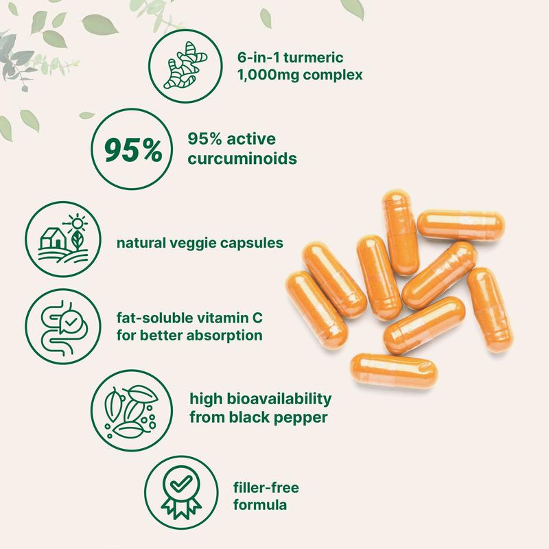 Azora Turmeric Curcumin Capsules
