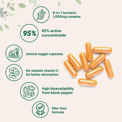 Azora Turmeric Curcumin Capsules
